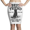 Best Friend Golden Pencil Skirts