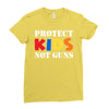 protect kids not guns Ladies Fitted T-Shirt