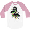many colors  snake 3/4 Sleeve Shirt