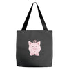 cute surprised pig pig Tote Bags