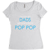 best dad get promoted to pop pop Women's Triblend Scoop T-shirt