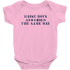 Raise Boys And Girls The Same Way Baby Bodysuit