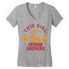 This Girl Loves Her German Shepherd Women's V-Neck T-Shirt