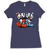 Cuphead and Mugman Ladies Fitted T-Shirt