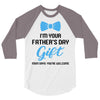 I'm Your Father's Day Gift  Says You're Welcome Baby Boy 3/4 Sleeve Shirt
