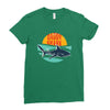 Daddy Shark Ladies Fitted T-Shirt