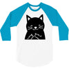black cat (2) 3/4 Sleeve Shirt