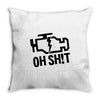 oh sh!t Throw Pillow