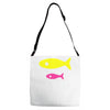 big fish little fish cardboard box Adjustable Strap Totes