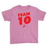 team 10 red Youth Tee