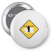 bear shark Pin-back button