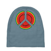 watermelon peace sign Baby Beanies