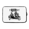 frideay white Laptop sleeve