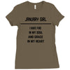 January Girl Ladies Fitted T-Shirt