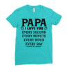 I Love you Papa Ladies Fitted T-Shirt