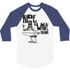 ride the wave california 3/4 Sleeve Shirt