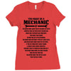 You Might Be A Mechanic If Ladies Fitted T-Shirt