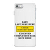 Under Construction Personalize Baby iPhone 7 Case