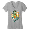 frankenstein soccer Women's V-Neck T-Shirt