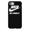 weed   just smoke it   mens funny iPhone 8