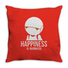 happiness is overated Throw Pillow