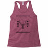 ugly deer christmas Racerback Tank