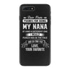Dear Nana, Love, Your Favorite iPhone 7 Plus Shell Case