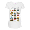 life is a game Maternity Scoop Neck T-shirt