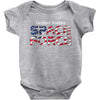 United States Space Force American Flag Baby Bodysuit