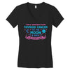I Love Someone with Thyroid Cancer to The Moon and Back to Infinity Women's V-Neck T-Shirt