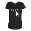 Copy Paste Matching Maternity Scoop Neck T-shirt