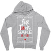 Fuck Sake (Black) Zipper Hoodie