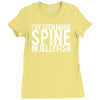 i've seen more spine in jellyfish Ladies Fitted T-Shirt