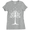 white tree of gondor Ladies Fitted T-Shirt