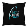 bends over Throw Pillow
