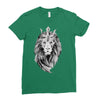 lion with crown Ladies Fitted T-Shirt