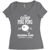 forrest gump   ping pong camp   cult film Women's Triblend Scoop T-shirt