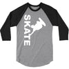 skate  fun skateboard 3/4 Sleeve Shirt