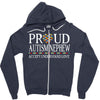 proud autism nephew Zipper Hoodie