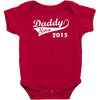 daddy since 2015   mens funny Baby Bodysuit