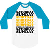 saturday sunday shitday 3/4 Sleeve Shirt