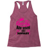 Queens Are Born in January Racerback Tank