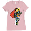 inside a mushroom Ladies Fitted T-Shirt