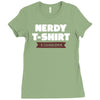 nerdy shirt Ladies Fitted T-Shirt