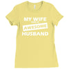 awesome husband Ladies Fitted T-Shirt