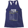 June Girl Facts Cancer Racerback Tank