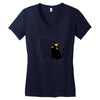 Halloween Cat Women's V-Neck T-Shirt