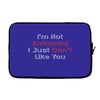 not antisocial Laptop sleeve
