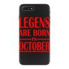 legends are born in october vintage iPhone 7 Plus Case
