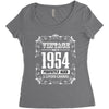 vintage made in 1954 perfectly aged a living legend Women's Triblend Scoop T-shirt